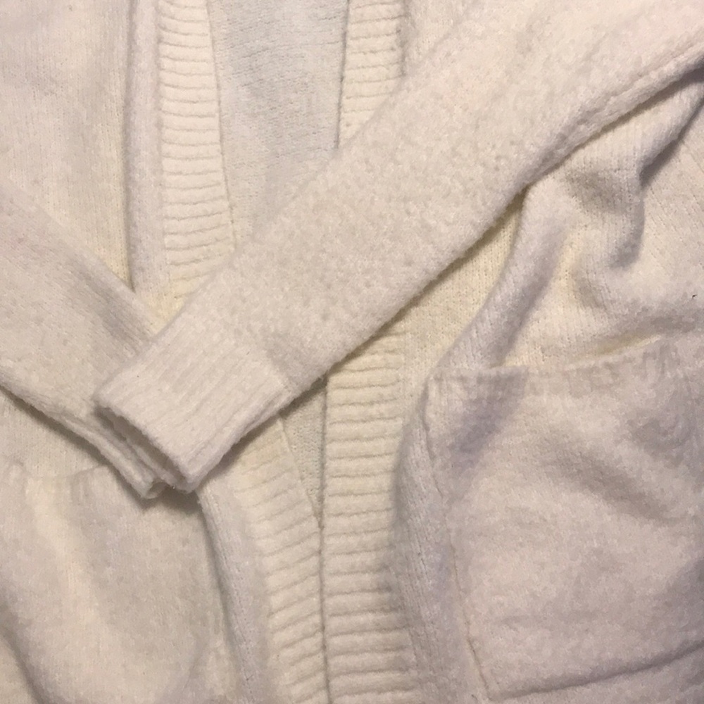 White cardigan